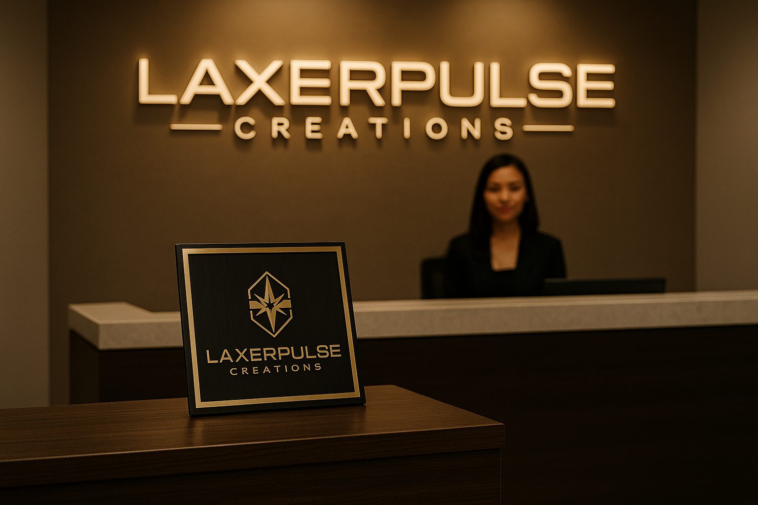 Laxerpulse Creations team at storefront