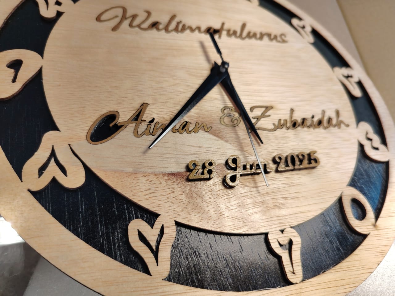 Premium Wood Custom Wall Clock thumbnail 3