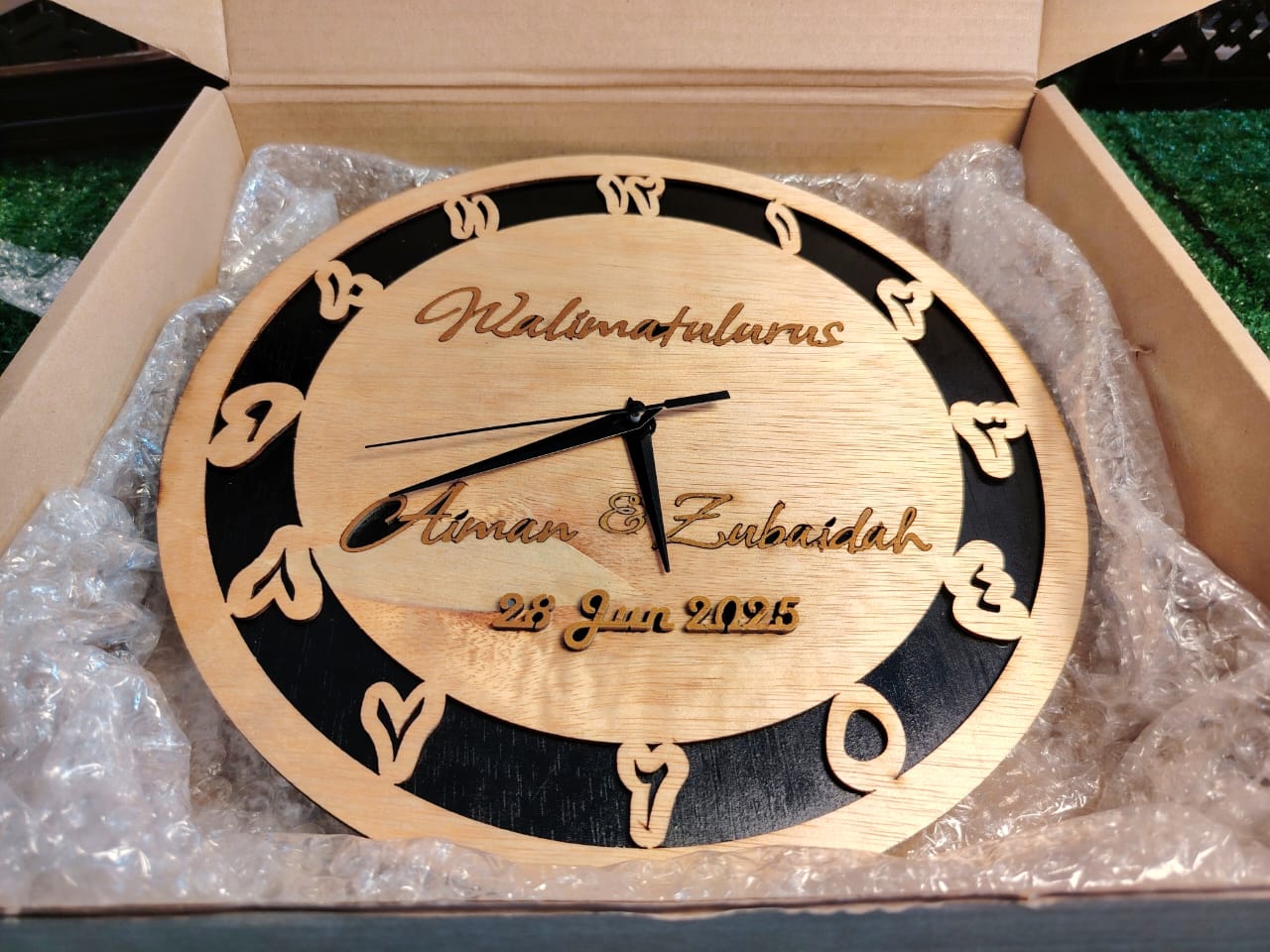 Premium Wood Custom Wall Clock thumbnail 4
